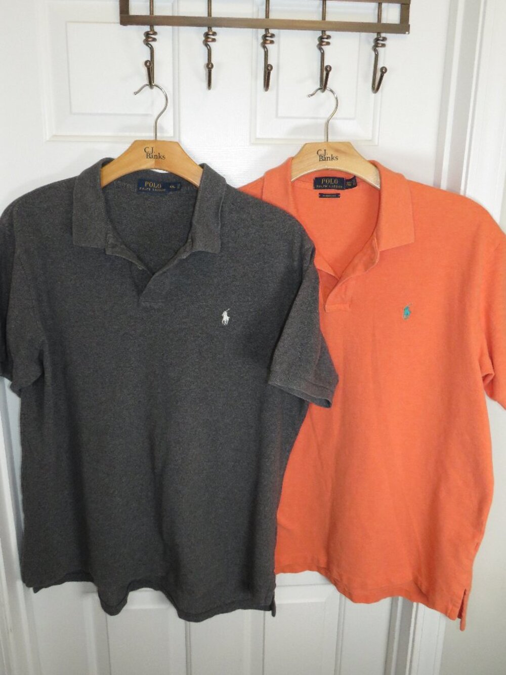 *Lot of 2* Polo Ralph Lauren Classic Mesh Knit Cotton Polo Shirts Pony Logo XXL